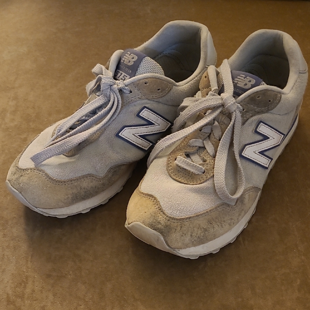 New Balance Gray and White Athletic Shoes